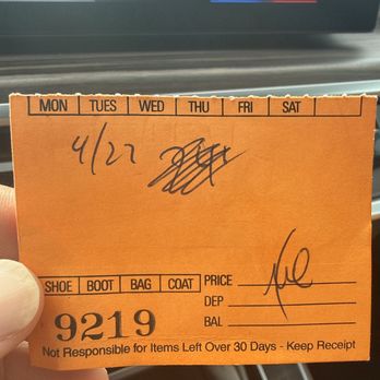 Aviation Shoe Repair - Receipt - Shoe Repair Near Me - Redondo Beach, California Aviation Shoe Repair - Receipt - Shoe Repair Near Me - Redondo Beach, California