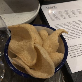 Muum Maam - Prawn chips as a complimentary starter. Delish! - Thai Near Me - Barangaroo, NSW Muum Maam - Prawn chips as a complimentary starter. Delish! - Thai Near Me - Barangaroo, NSW