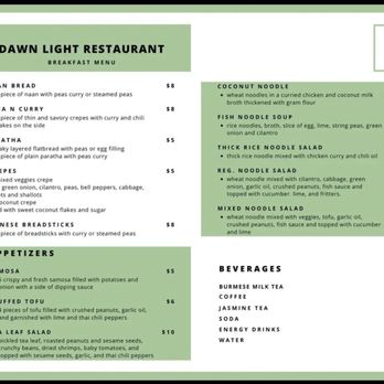 Dawn Light Restaurant - Burmese Near Me - Utica, New York