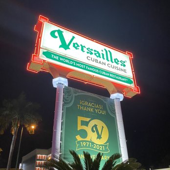 Versailles - Sign outside restaurant - Cuban Near Me - Miami, Florida Versailles - Sign outside restaurant - Cuban Near Me - Miami, Florida