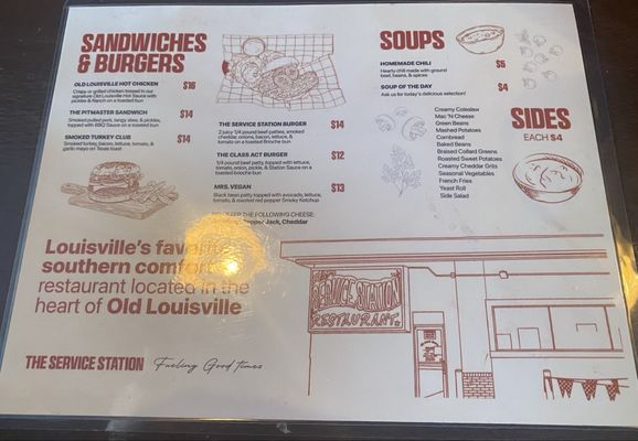 Menu photo 3 The Service Station Restaurant Louisville, KY Menu photo 3 The Service Station Restaurant Louisville, KY