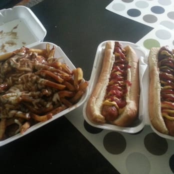 Best In Town - 2 hot dogs and a large poutine - Food Trucks Near Me - Newmarket, Ontario Best In Town - 2 hot dogs and a large poutine - Food Trucks Near Me - Newmarket, Ontario