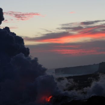 Kalapana Lava Viewing Area - View from the cliff. - Local Flavor Near Me - Pahoa, Hawaii