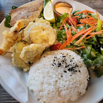 V Sushi - Lunch Bento: Veggie Tempura and Saba - Sushi Bars Near Me - Milpitas, California V Sushi - Lunch Bento: Veggie Tempura and Saba - Sushi Bars Near Me - Milpitas, California