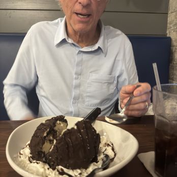 University Roadhouse - Randy enjoying the mackinaw island fudge ice cream bomb!! - American Near Me - Kalamazoo, Michigan