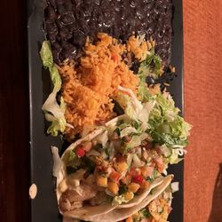 Nacho House Mexican Grill - Great black beans, I prefer over refried beans, tacos Acapulco, habanero, and mango.