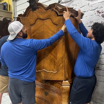 Evolution Moving - Antique armoire. - Movers Near Me - Fort Worth, Texas