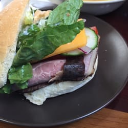 Bella Nonna’s - Under $4 for most sandwiches in this deli. This is a double meat garlic roast beef sandwich in a Portuguese bun with the works.