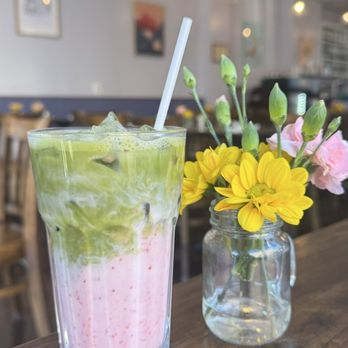 Hannah K Cafe - Strawberry matcha! - Breakfast & Brunch Near Me - Philadelphia, Pennsylvania Hannah K Cafe - Strawberry matcha! - Breakfast & Brunch Near Me - Philadelphia, Pennsylvania