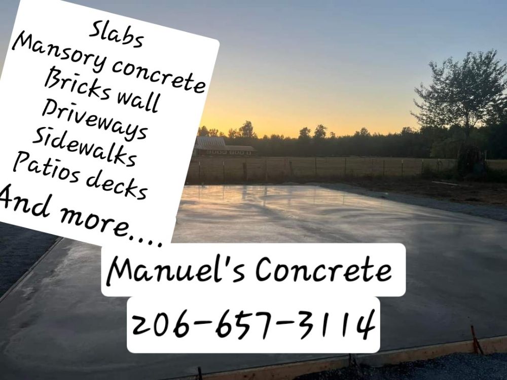 MANUEL’S CONCRETE FINISHING Updated October 2024 Des Moines