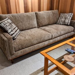 Custom dimension Holden sofa in Dream/Brew with Trillium filling.