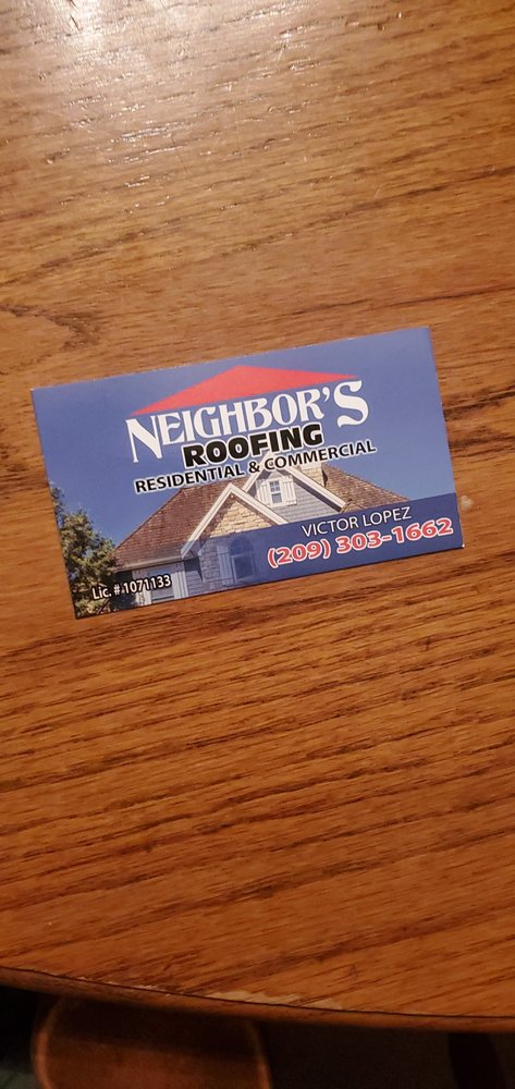 Slide of Neighbor's Roofing