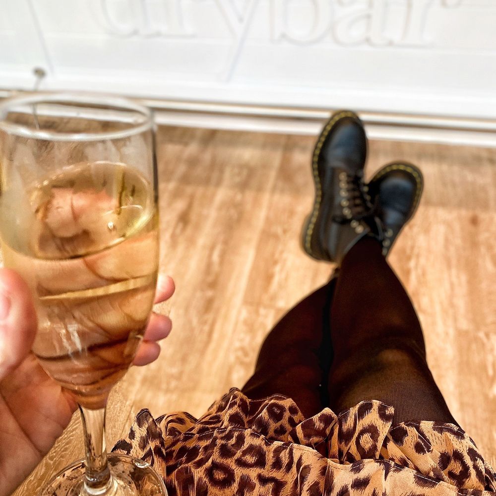 Drybar - Charleston - Waiting my turn with some champagne - Blow Dry/Out Services Near Me - Charleston, South Carolina