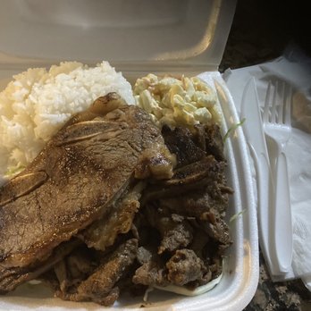 L&L Hawaiian Barbecue - Half and Half BBQ combo - Barbeque Near Me - Walnut, California L&L Hawaiian Barbecue - Half and Half BBQ combo - Barbeque Near Me - Walnut, California