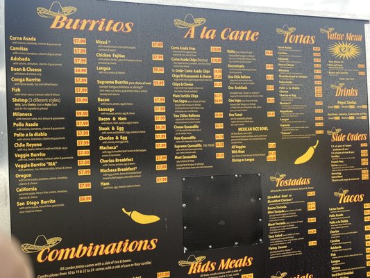 Menu photo 5 Abiertos Salem, OR