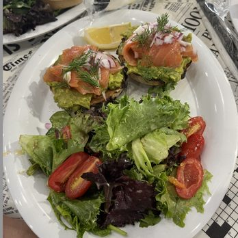 The Daily Creative Food - avocado toast with lox on a gluten free bagel - Sandwiches Near Me - Miami, Florida