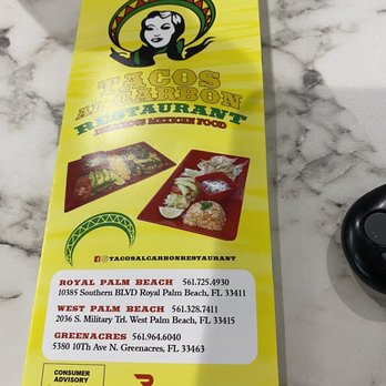 Tacos Al Carbon Restaurant - Menu - Mexican Near Me - West Palm Beach, Florida Tacos Al Carbon Restaurant - Menu - Mexican Near Me - West Palm Beach, Florida