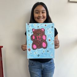 ArtStudio - Bear-y impressive work from her non-dominant hand!