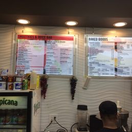 Organic Juice Bar Menu Organic Juice Bar Menu