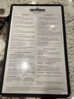 Menu photo 6 Capital City Grill Salem, OR Menu photo 6 Capital City Grill Salem, OR