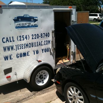 Jese's Mobile A/C - JMAC onsite recharging a car at the customer's house - Auto Repair Near Me - Harker Heights, Texas Jese's Mobile A/C - JMAC onsite recharging a car at the customer's house - Auto Repair Near Me - Harker Heights, Texas