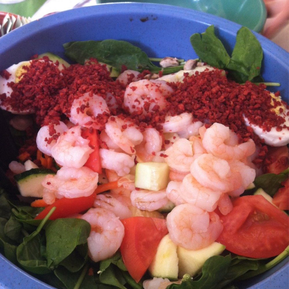 Rutabegorz - Spinach salad with shrimp - Bars Near Me - Fullerton, California