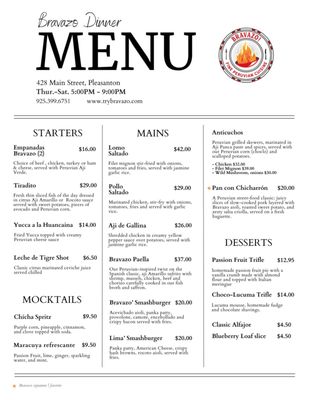 Menu photo 6 Bravazo Pleasanton, CA Menu photo 6 Bravazo Pleasanton, CA