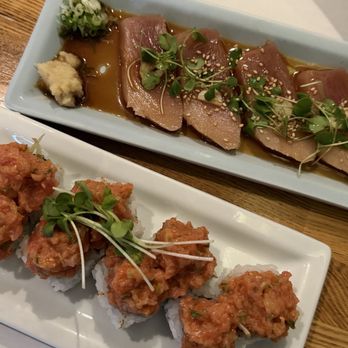 Chiba Restaurant - spicy tuna roll and albacore sashimi - Sushi Bars Near Me - North Hollywood, California Chiba Restaurant - spicy tuna roll and albacore sashimi - Sushi Bars Near Me - North Hollywood, California