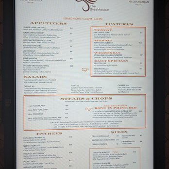 WSW Steakhouse - Menu - Steakhouses Near Me - Hilo, Hawaii WSW Steakhouse - Menu - Steakhouses Near Me - Hilo, Hawaii