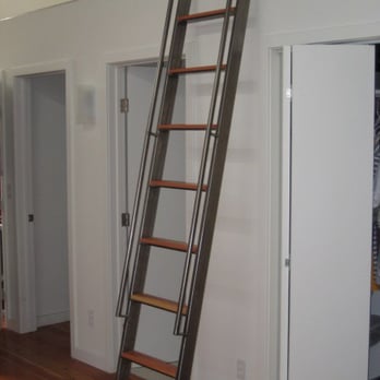 Functional Steel Objects - My powder coated SST ladder w/ Douglas Fir steps - Fences & Gates Near Me - Oakland, California Functional Steel Objects - My powder coated SST ladder w/ Douglas Fir steps - Fences & Gates Near Me - Oakland, California