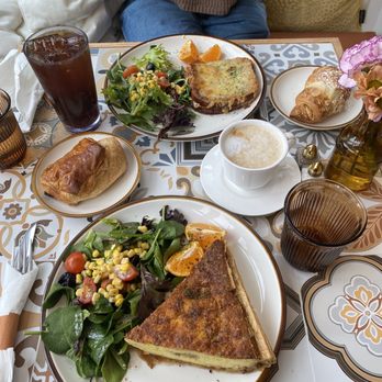 Sofi Corner Cafe - Quiche Lorraine, almond croissant, chocolate croissant - Moroccan Near Me - Philadelphia, Pennsylvania Sofi Corner Cafe - Quiche Lorraine, almond croissant, chocolate croissant - Moroccan Near Me - Philadelphia, Pennsylvania