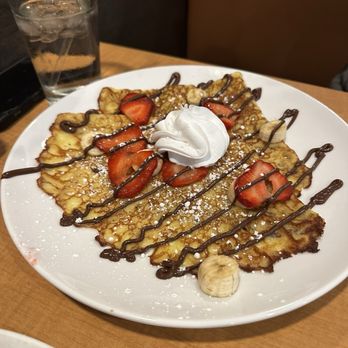 Loaded Cafe - Bannanas and strawberry Crepe - American Near Me - Placentia, California Loaded Cafe - Bannanas and strawberry Crepe - American Near Me - Placentia, California