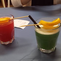 Good Morning Cafè - Cocktails alla frutta analcolici secco (verde) e dolce (rosso). Entrambi decisamente buoni!