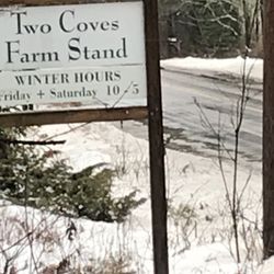 Two Coves Farm - Winter hours as of January 2019