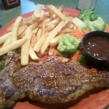 The Greene Turtle - steak, fries, steamed veggies - Sports Bars Near Me - Owings Mills, Maryland