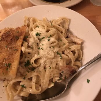 Crumbs - Fettuccine Alfredo with cubes of pork belly. - American Near Me - McArthur, California