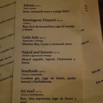 Sabina Sabe - Menu - Cocktail Bars Near Me - Oaxaca, OAX Sabina Sabe - Menu - Cocktail Bars Near Me - Oaxaca, OAX
