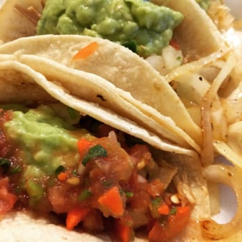Taco Shack - Hello downtown carnitas taco with your perfect juicy carnitas, guac, and that mild carroty salsa - Mexican Near Me - Redlands, California