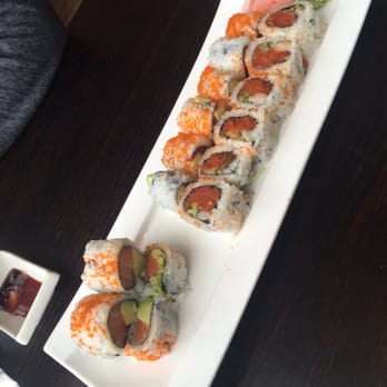 Senro Sushi - Spicy tuna roll, salmon avocado roll and a tuna avocado roll. Fresh and yummy! - Sushi Bars Near Me - San Jose, California Senro Sushi - Spicy tuna roll, salmon avocado roll and a tuna avocado roll. Fresh and yummy! - Sushi Bars Near Me - San Jose, California