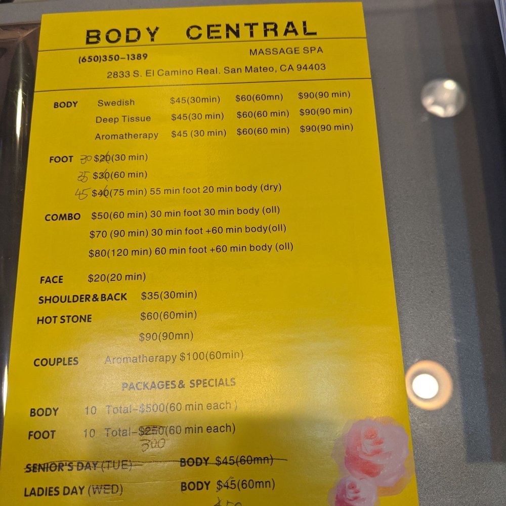Body Central Spa - Massage Near Me - San Mateo, California Body Central Spa - Massage Near Me - San Mateo, California