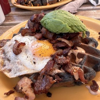 The Hidden Kitchen - San Luis Sunrise Savory Waffle - Juice Bars & Smoothies Near Me - Cayucos, California The Hidden Kitchen - San Luis Sunrise Savory Waffle - Juice Bars & Smoothies Near Me - Cayucos, California