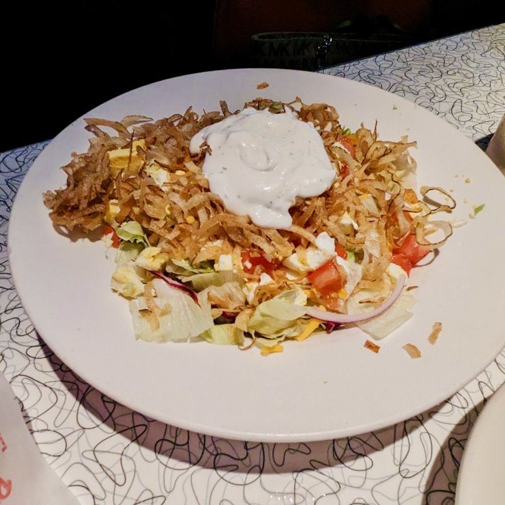Bubba's 33 - The Big Salad with ranch - Pizza Near Me - Chesapeake, Virginia