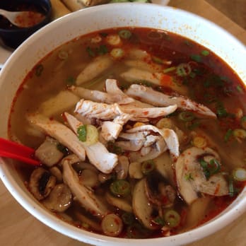 Noodle World - Chicken tom yum noodle soup with udon noodles - Chinese Near Me - Alhambra, California Noodle World - Chicken tom yum noodle soup with udon noodles - Chinese Near Me - Alhambra, California