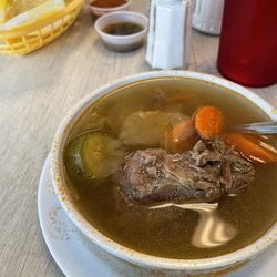 Tortilleria Guadalupana - Small beef soup comes with lunch special.