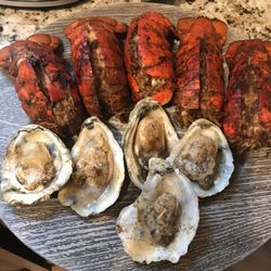Chef K Caters - Grilled lobsters and oyster