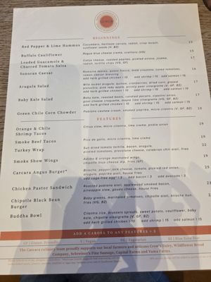 Menu photo 1 Carcara Phoenix, AZ