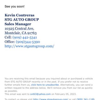 STG Auto Group of Montclair - Email with Kevin. - Used Car Dealers Near Me - Montclair, California STG Auto Group of Montclair - Email with Kevin. - Used Car Dealers Near Me - Montclair, California
