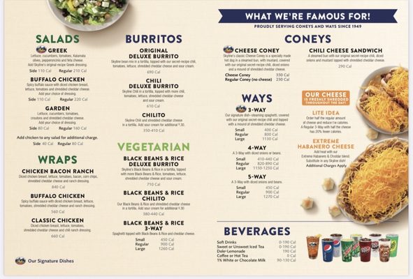 Menu photo 3 Skyline Chili Springfield, OH
