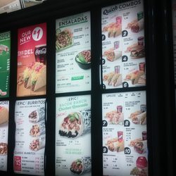 Del Taco - Drive thru menu.