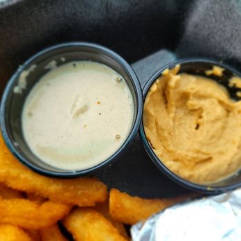 Cairo's Kitchen - Tahini on the left and hummus on the right - Egyptian Near Me - Kalamazoo, Michigan Cairo's Kitchen - Tahini on the left and hummus on the right - Egyptian Near Me - Kalamazoo, Michigan